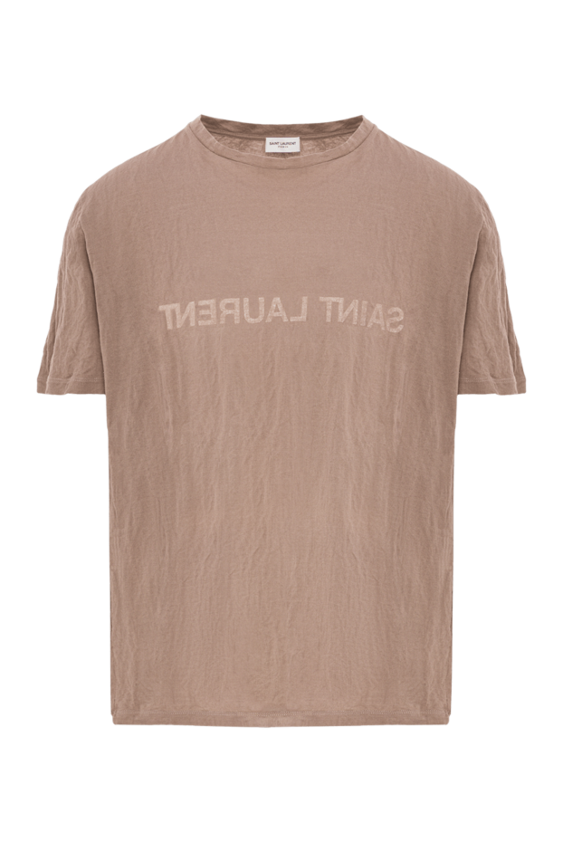 Saint Laurent t-shirt made of textured material with inversion lettering 173148 - photo 1