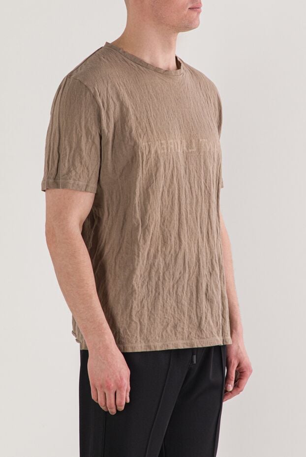 Saint Laurent t-shirt made of textured material with inversion lettering 173148 - photo 3