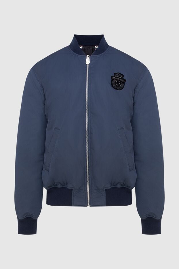 Billionaire blue bomber jacket with a logo patch men's 173226 - photo 1