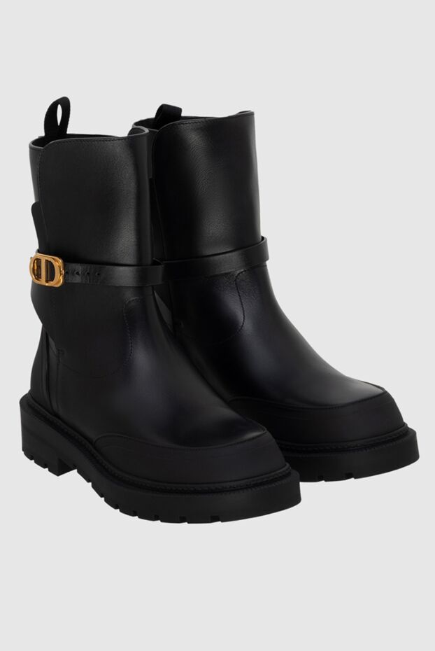 Dior black women's ankle boots with cd strap 173320 - photo 3