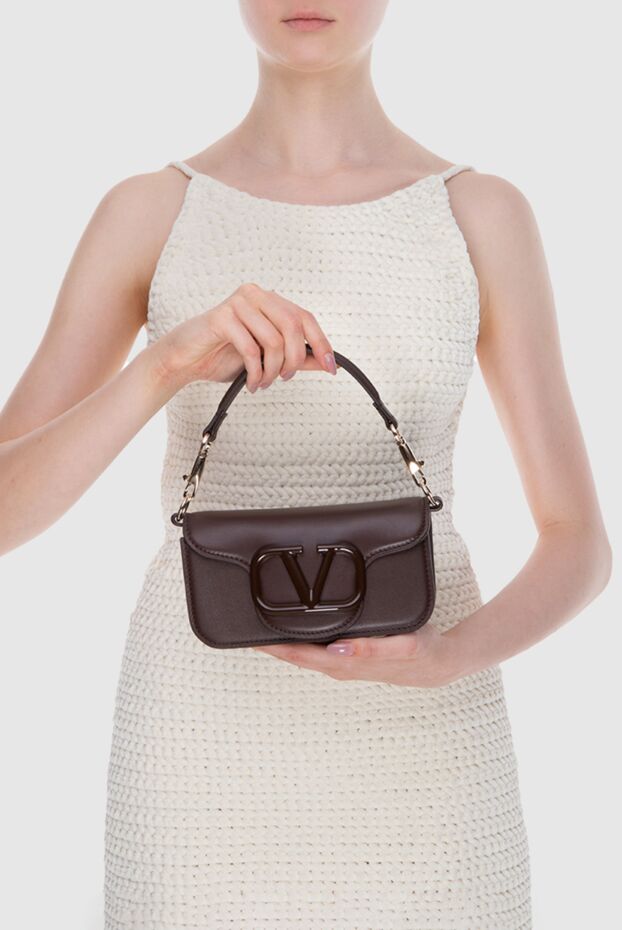 Valentino woman brown leather bag for women buy with prices and photos 173343 - photo 2