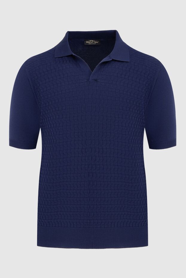 Cesare di Napoli man cotton polo blue for men buy with prices and photos 173364 - photo 1