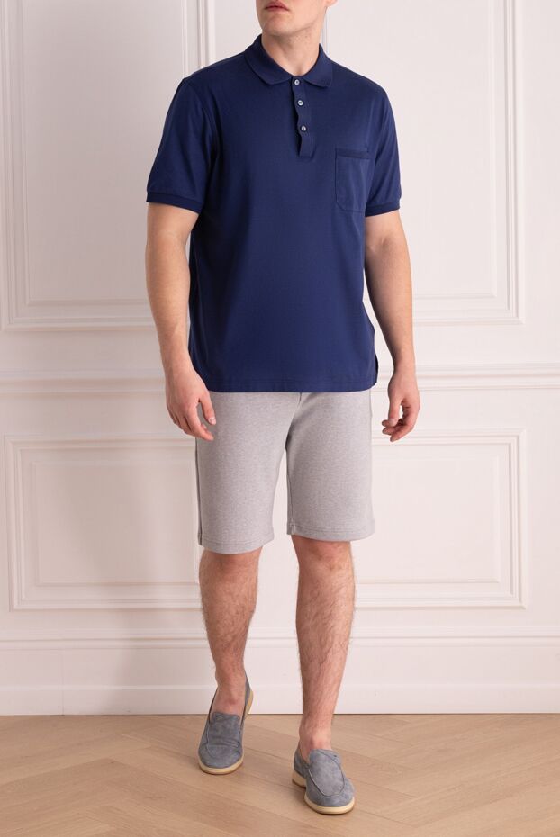 Cesare di Napoli man cotton shorts for men, gray buy with prices and photos 173437 - photo 2