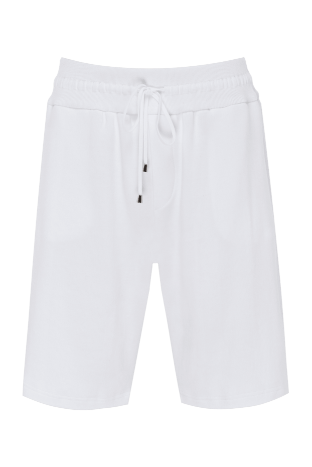 Cesare di Napoli man men's white cotton shorts buy with prices and photos 173445 - photo 1