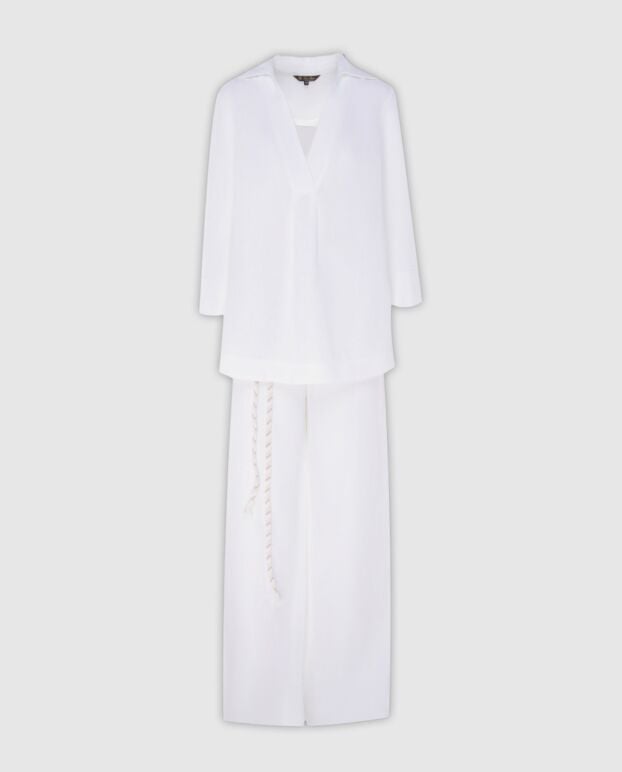 Loro Piana white linen knitted suit for women 173464 - photo 1