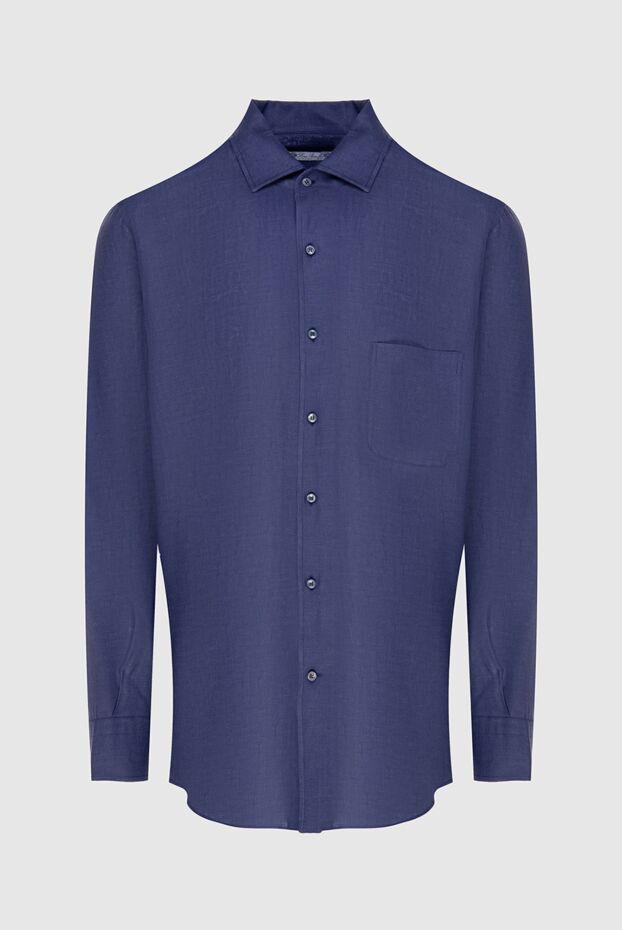 Loro Piana мужские сорочка из хлопка фиолетовая мужская купить с ценами и фото 173468 - фото 1