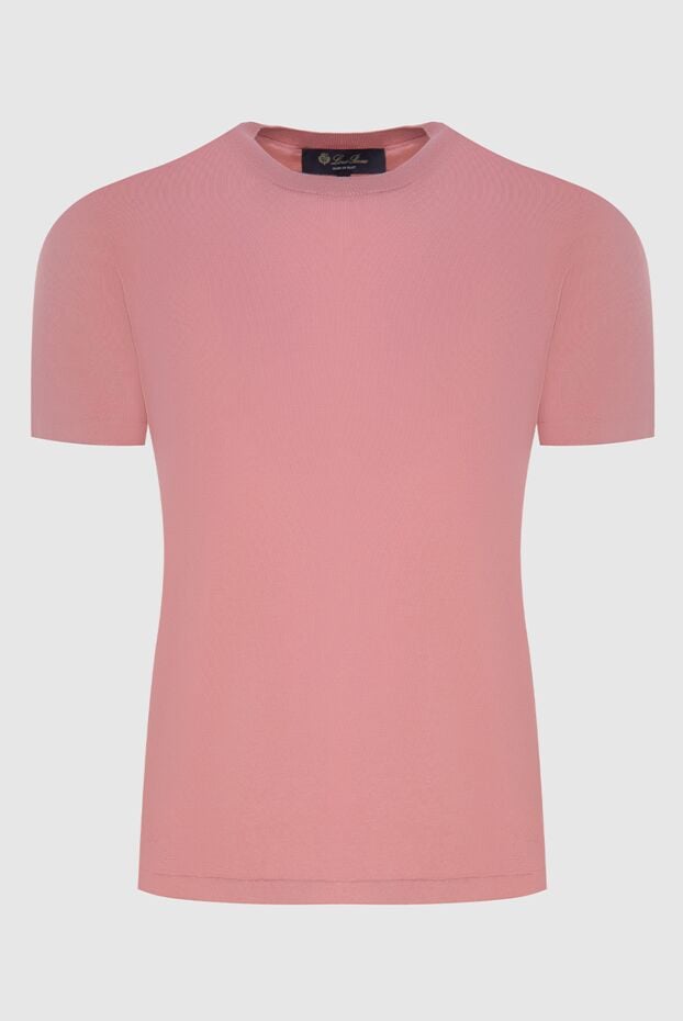 Loro Piana pink cotton jersey basic t-shirt women's 173472 - photo 1