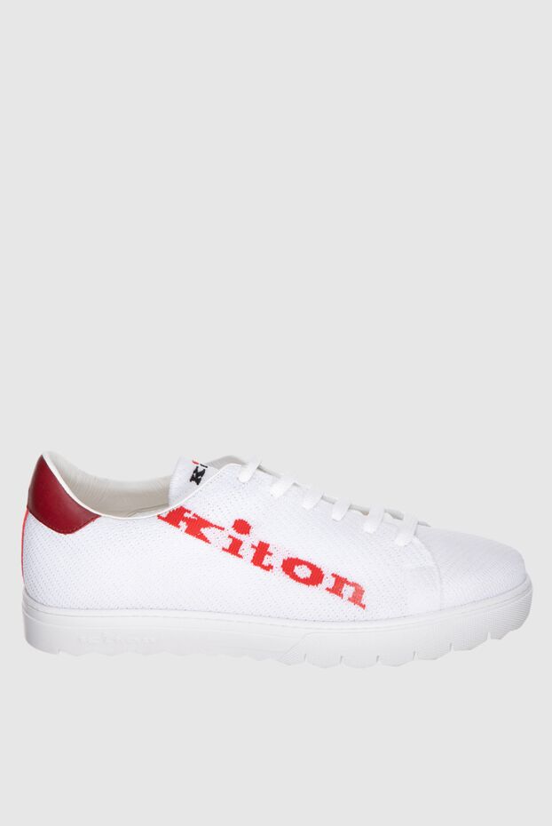 Kiton man white nylon sneakers for men 173483 - photo 1