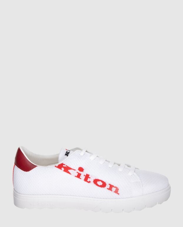 Kiton white men's nylon sneakers 173483 - photo 1