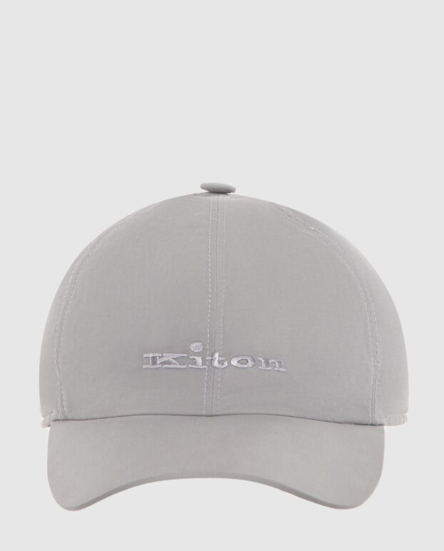 Kiton man cotton and nylon cap gray for men 173486 - photo 1