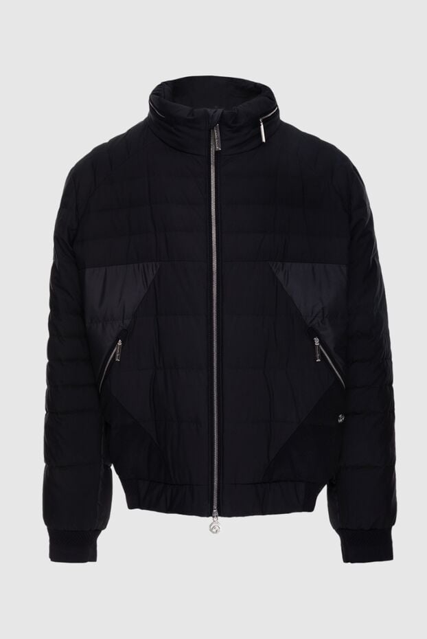 Stefano Ricci men's black quilted jacket with a fastener 173514 - photo 1