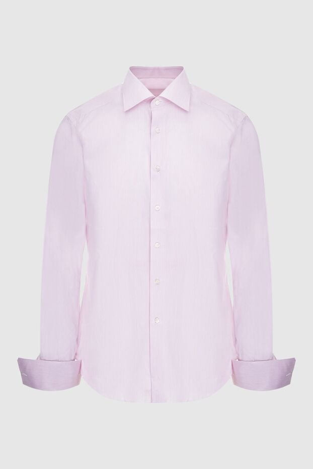 Stefano Ricci men's pink cotton shirt with french cuffs 173521 - photo 1