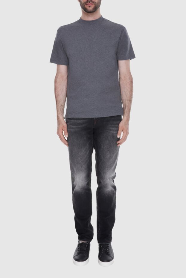 Loro Piana чоловічі футболка з бавовни сіра чоловіча купити фото з цінами 173576 - фото 2