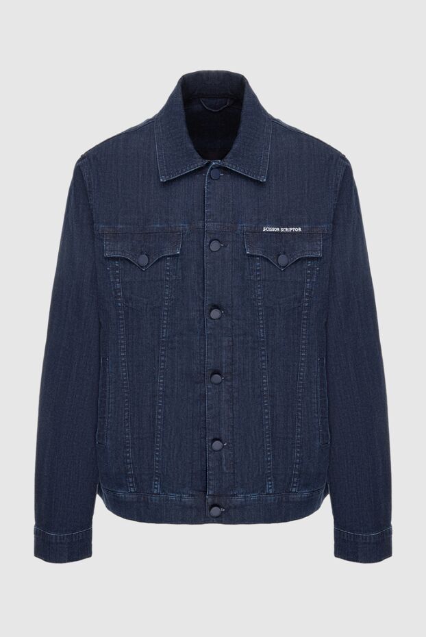 Scissor Scriptor чоловічі куртка джинсова з бавовни та поліестеру синя чоловіча купити фото з цінами 173617 - фото 1