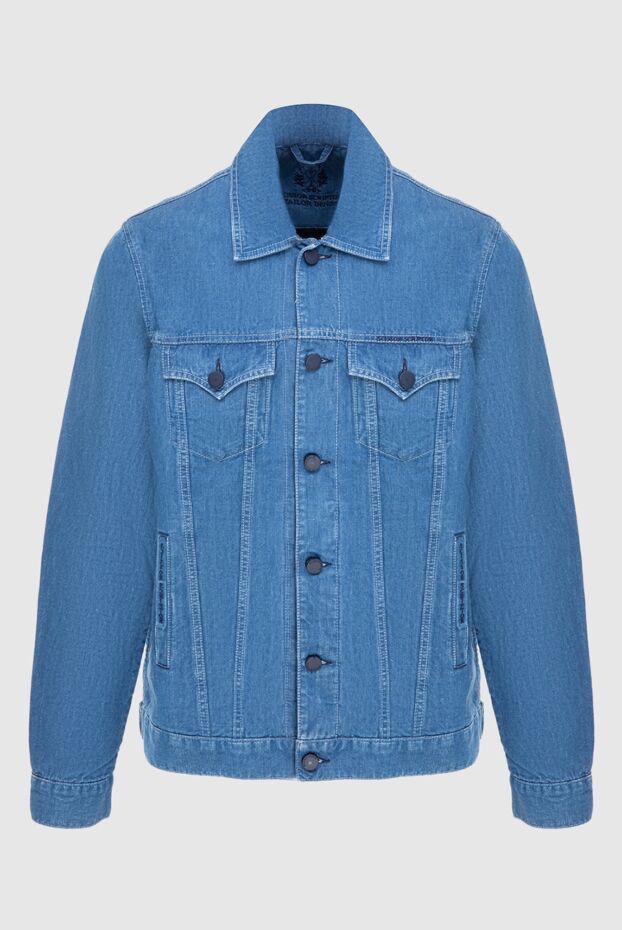 Scissor Scriptor man blue cotton and linen denim jacket for men buy with prices and photos 173623 - photo 1