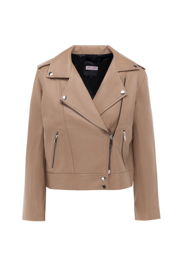 Fleur de Paris woman beige leather jacket for women buy with prices and photos 173650 - photo 1