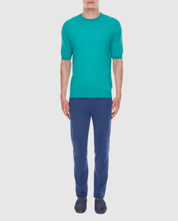 Kiton man blue from lyocell and elastane jeans for men 173651 - photo 2