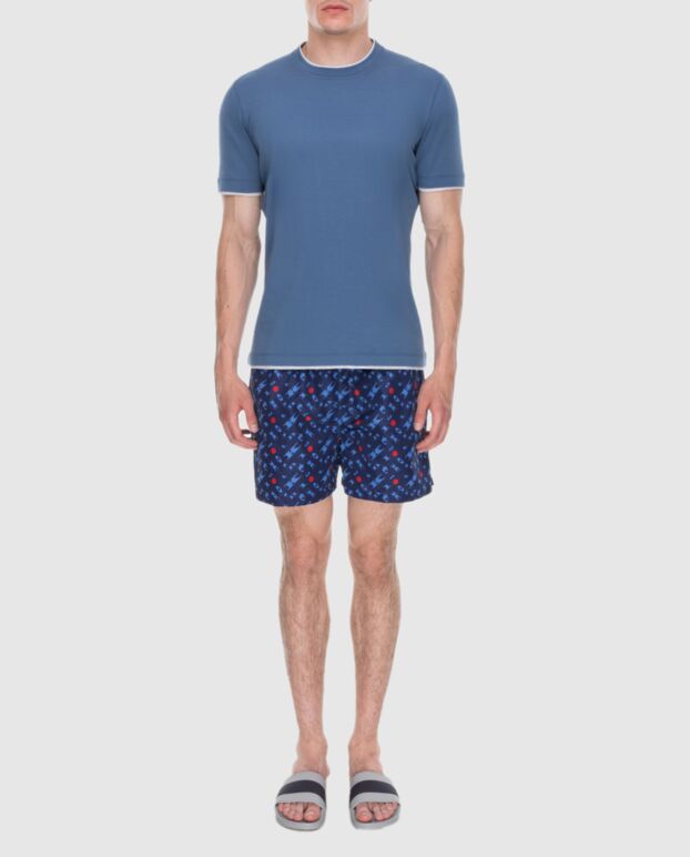 Kiton man blue polyester beach shorts for men 173654 - photo 2