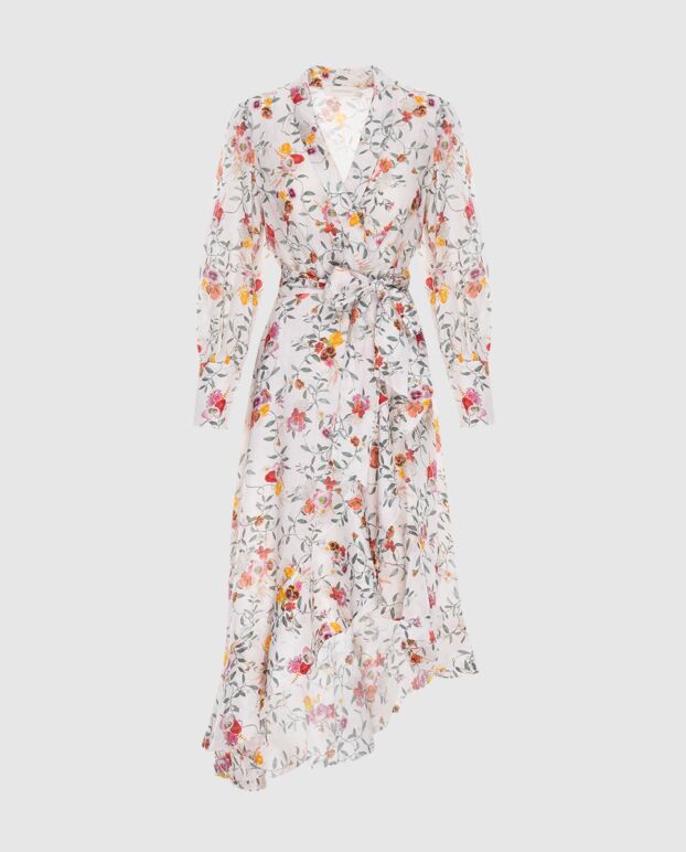 Zimmermann women's midi beige dress with floral print 173661 - photo 1