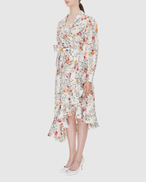 Zimmermann women's midi beige dress with floral print 173661 - photo 3