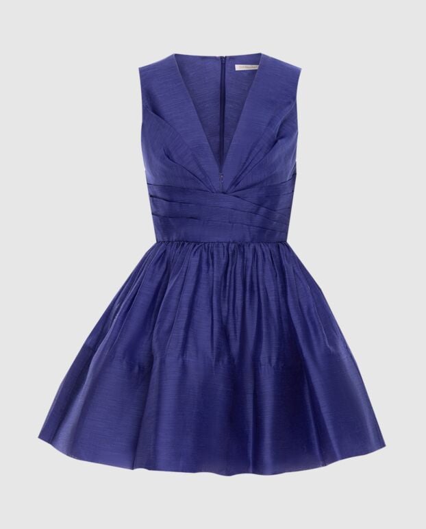 Zimmermann purple women's mini dress with v-neckline 173684 - photo 1