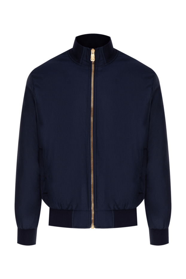 Billionaire blue bomber jacket with a stand-up collar men's 173689 - photo 1