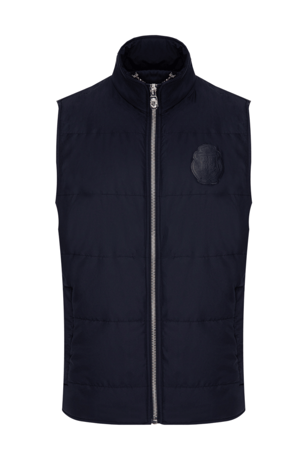 Billionaire men's blue vest with logo and pockets 173692 - photo 1