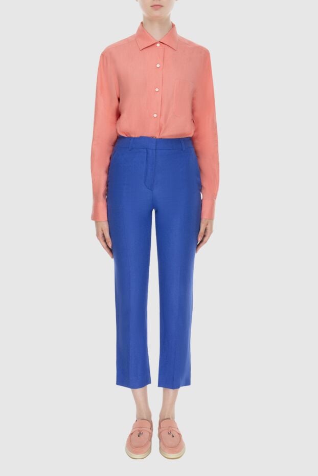 Loro Piana purple chinos for women 173697 - photo 2