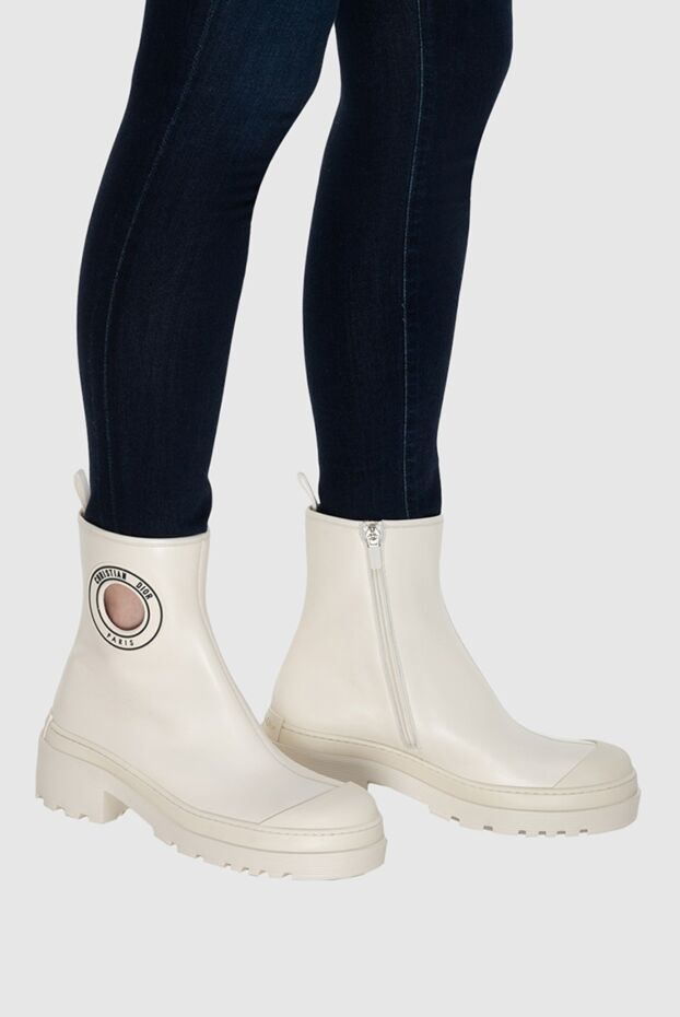 Dior white ankle boots for women with logo 173773 - photo 3