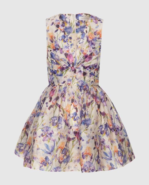 Zimmermann blue women's mini dress with a v-neckline 173822 - photo 1