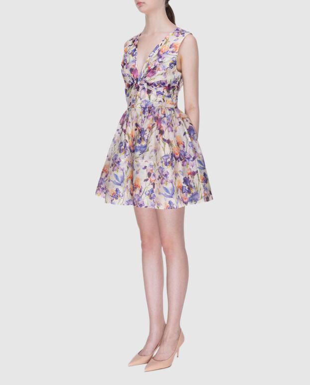 Zimmermann blue women's mini dress with a v-neckline 173822 - photo 3