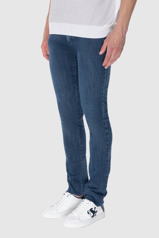 Zilli stretch denim jeans with red accents 173841 - photo 3