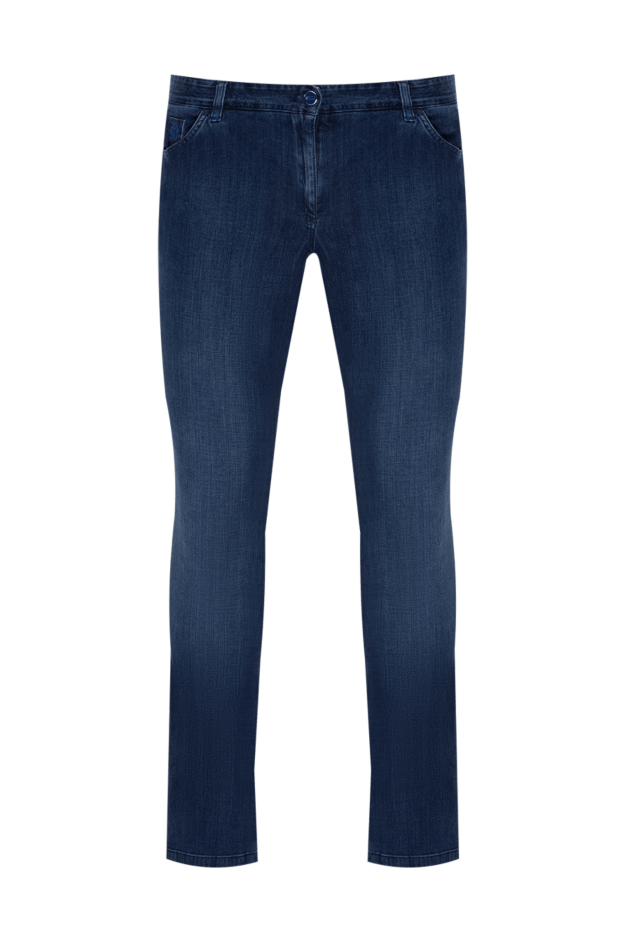 Zilli straight leg jeans in rich blue with contrast trim 173846 - photo 1