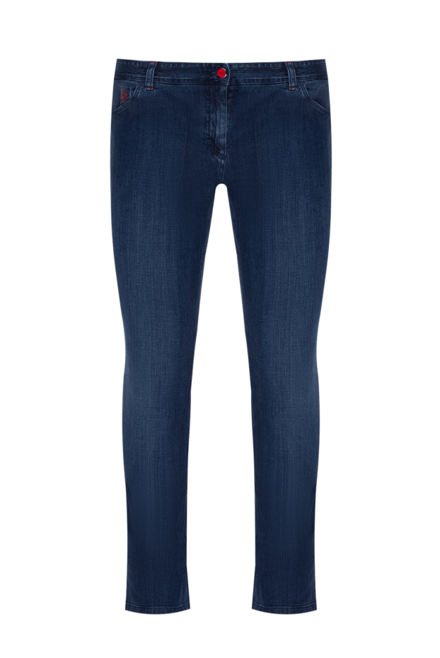 Zilli cotton jeans with red button and contrast stitching 173847 - photo 1