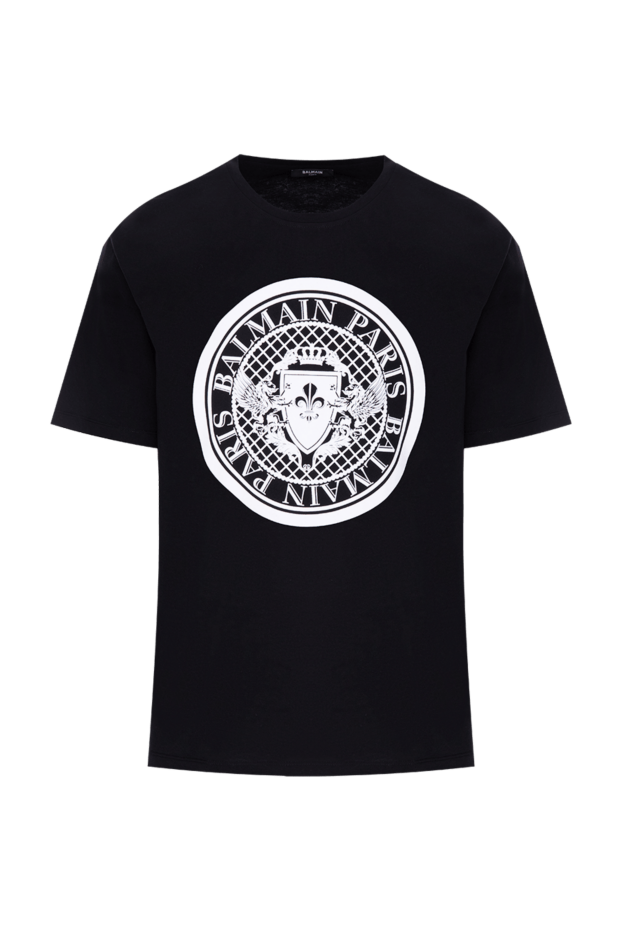 Balmain man black cotton t-shirt for men buy with prices and photos 173852 - photo 1