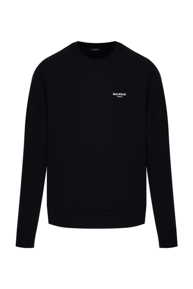 Balmain man black cotton sweatshirt for men buy with prices and photos 173855 - photo 1