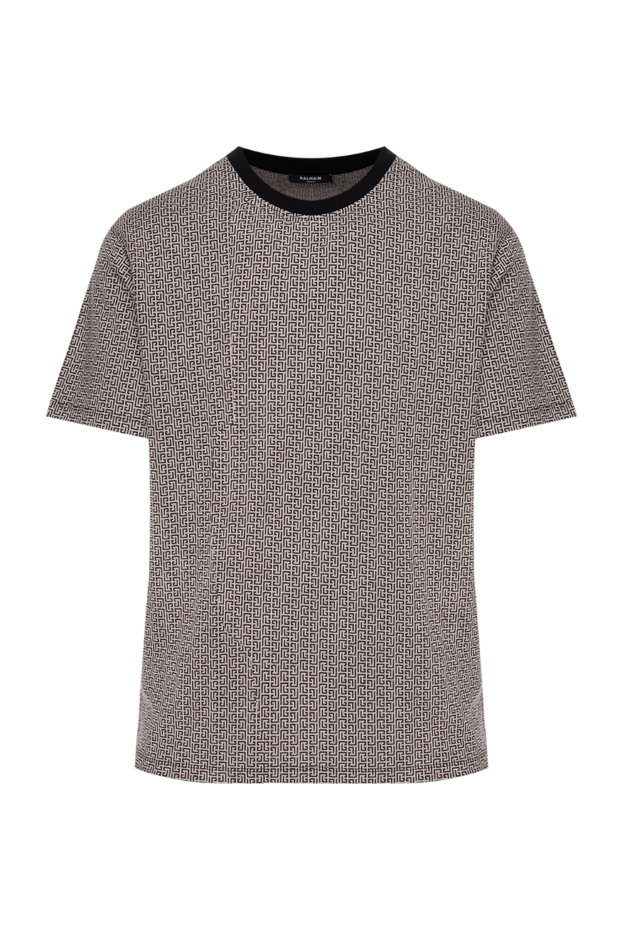 Balmain мужские футболка из вискозы и полиэстера черная мужская купить с ценами и фото 173856 - фото 1