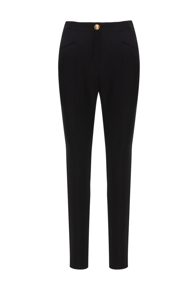 Balmain женские брюки из шерсти черные женские купить с ценами и фото 173858 - фото 1