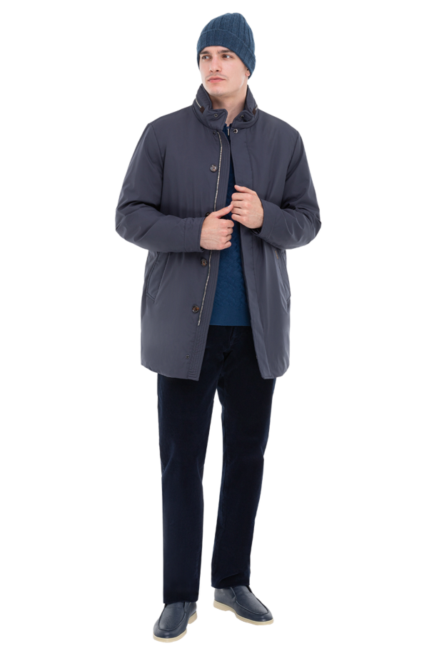 Moorer men's blue long jacket 173865 - photo 2