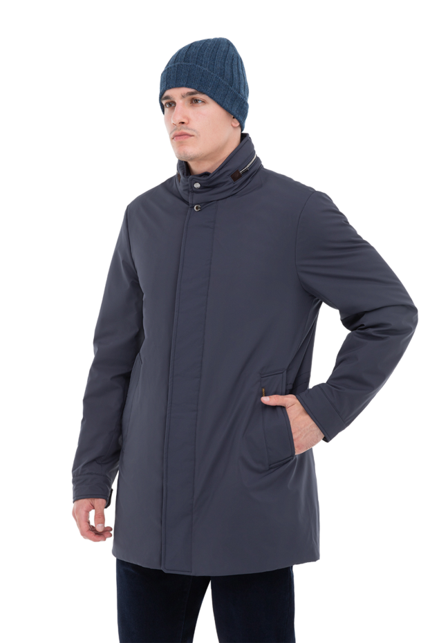 Moorer men's blue long jacket 173865 - photo 3