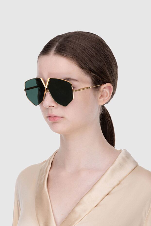 Valentino woman golden metal glasses for women buy with prices and photos 173884 - photo 2