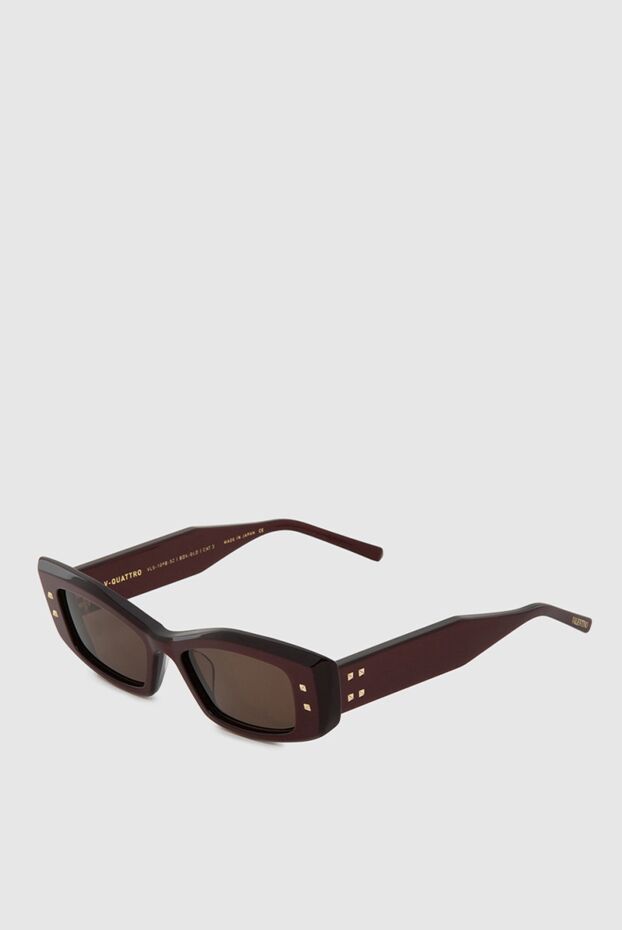 Valentino women's brown rectangular sunglasses for sun protection 173887 - photo 3