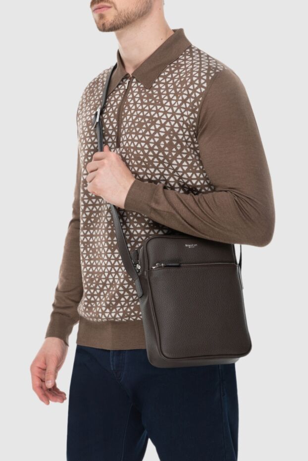 Serapian man brown leather bag for men buy with prices and photos 173891 - photo 2