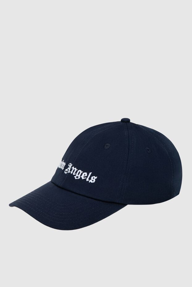 Palm Angels кепка женская хлопковая синяя с логотипом 173953 - фото 3