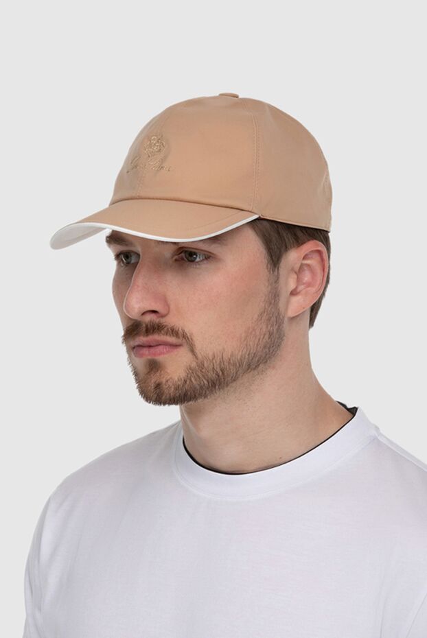 Loro Piana men's beige cap with logo 173982 - photo 3