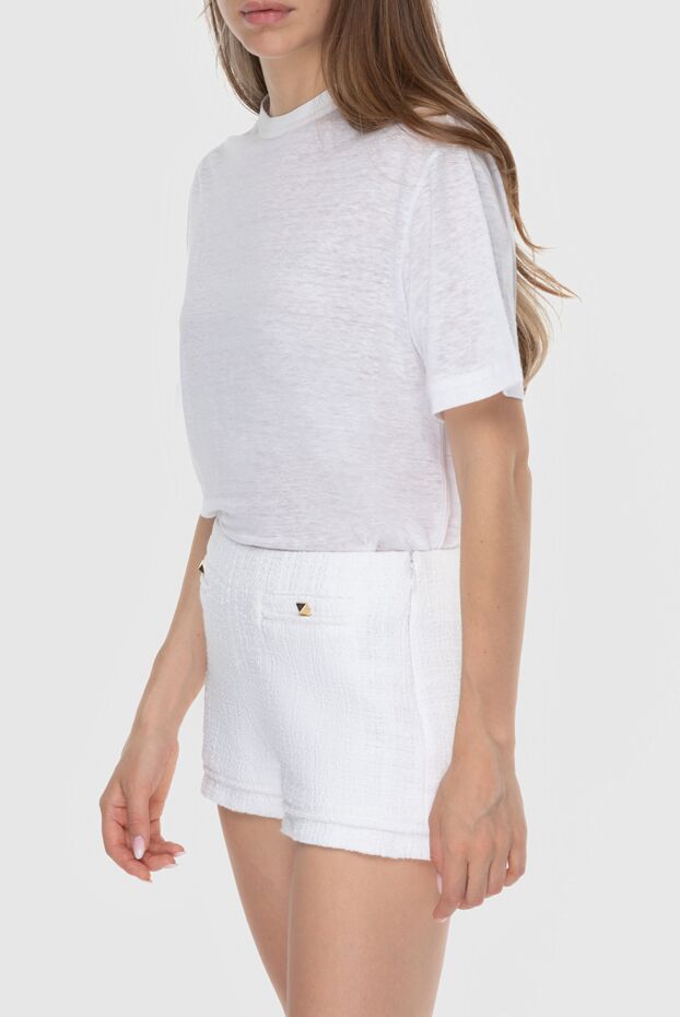 Loro Piana women's white cotton basic t-shirt 173989 - photo 3