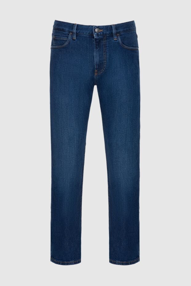 Loro Piana men's basic blue cotton jeans 173995 - photo 1