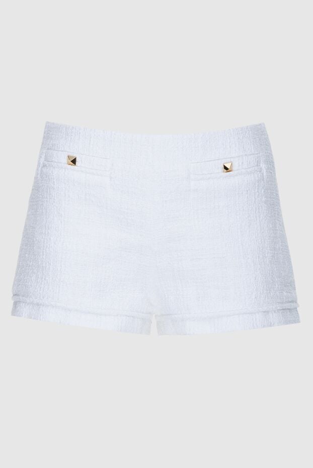 Valentino woman white cotton and viscose shorts for women buy with prices and photos 174027 - photo 1