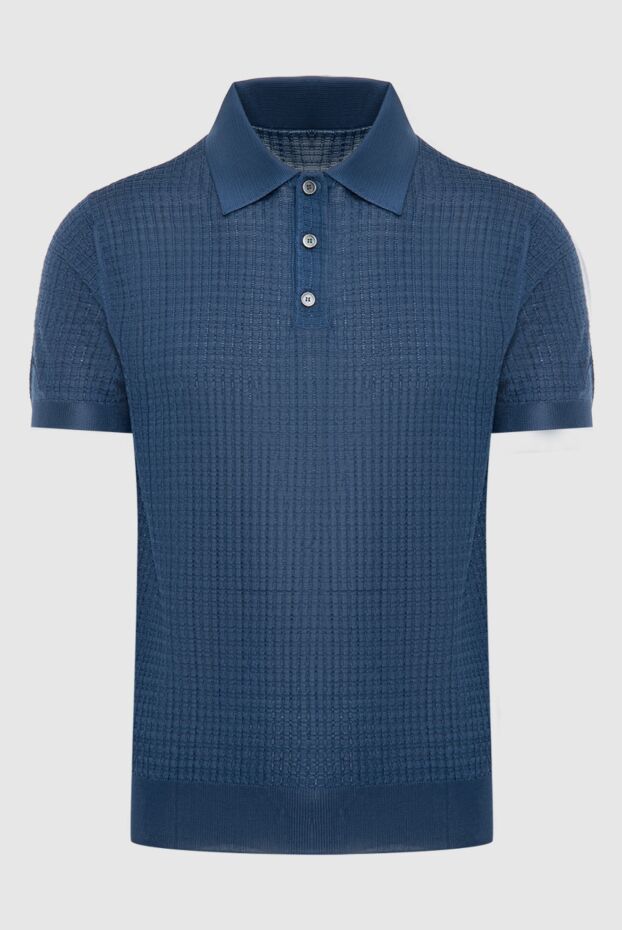 Corneliani man silk polo blue for men buy with prices and photos 174033 - photo 1