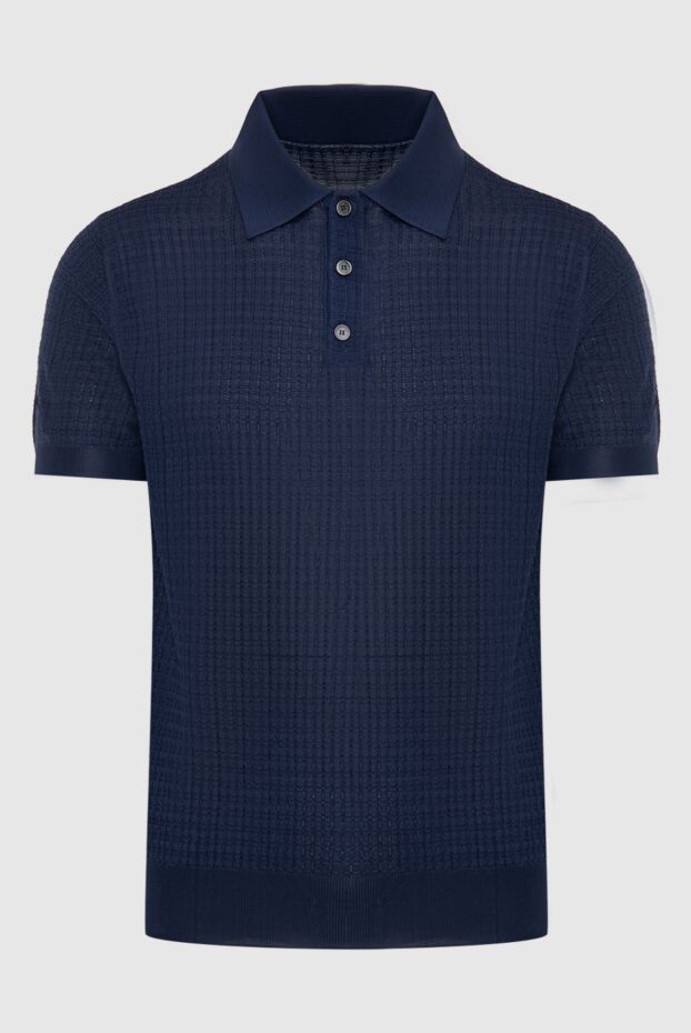 Corneliani man silk polo blue for men buy with prices and photos 174034 - photo 1